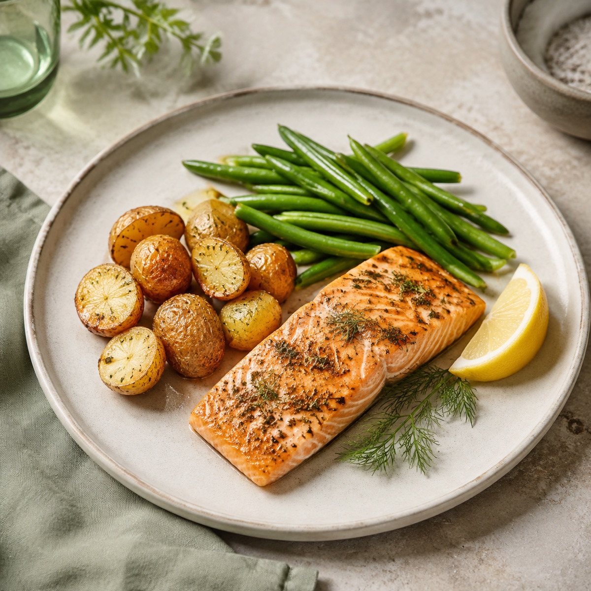 Herb salmon tray