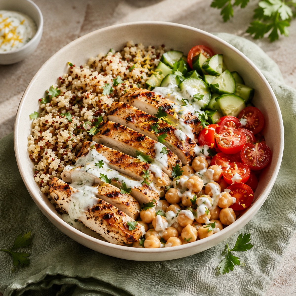 Lemon chicken quinoa